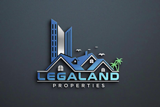 create modern minimalist company business 3d logo design
