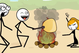 create custom animated videos with stickman and stick figures