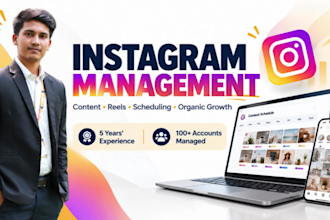 be your instagram manager and virtual assistant