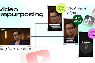 repurpose and edit your long video into engaging short clips