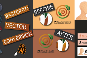manually trace your image into a clean vector