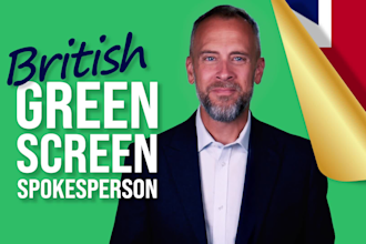 record an engaging green screen spokesperson video