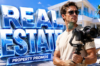real estate videographer promo for property listings and agent ads video editing