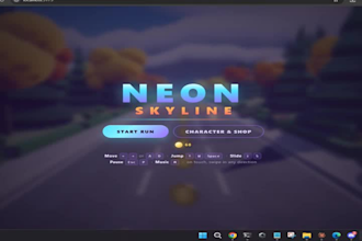 create a 3d HTML5 web game, browser game or endless runner