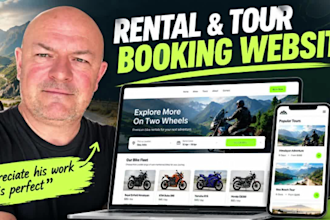 build a bike rental, tour booking, or travel website