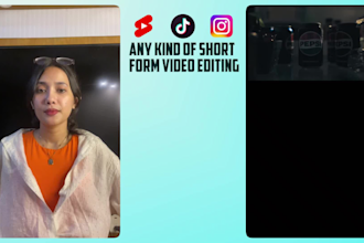 edit short form videos for influencers and businesses