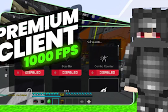 make a custom minecraft pvp client and launcher