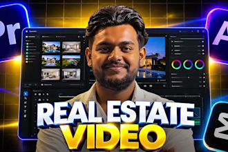 do real estate video editing, drone walkthrough videos