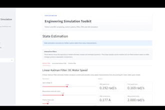 develop kalman filter, state estimation, and data filtering in python
