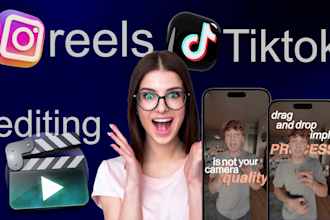do video editing , ig reels, tiktoks, and youtube shorts