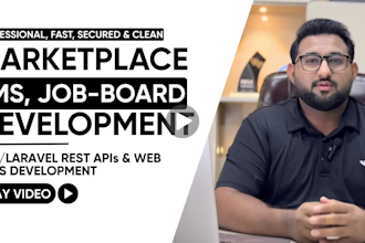 develop marketplace, multivendor, job board, lms, website and rest api with php