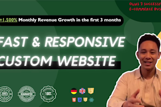 build a responsive and fast custom website