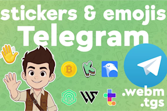 create animated telegram stickers and emojis
