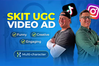create a funny ugc skit video ad for tiktok and instagram