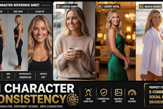 create a consistent ai influencer and virtual model