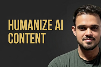 expertly humanize, rewrite, and copy edit your ai content