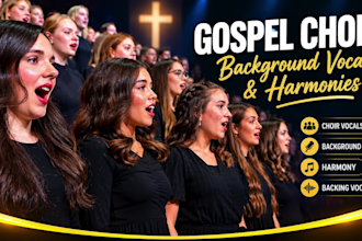sing gospel choir background vocals and harmonies