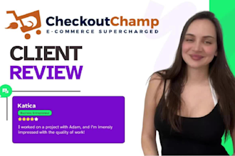 design checkout champ pages integrate with shopify, woocommerce