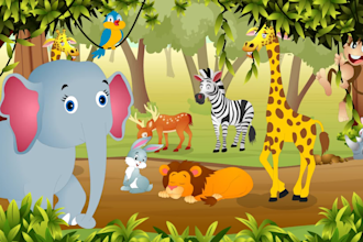 animate children stories into colorful 2d cartoons