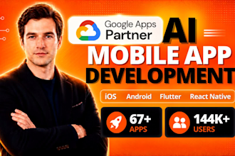 do ai mobile app development for android ios app using flutter or react native