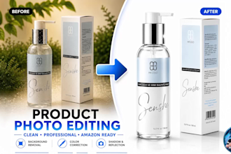 edit product photos for amazon, etsy, shopify and ecommerce