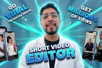 edit high retention medical and social media shorts
