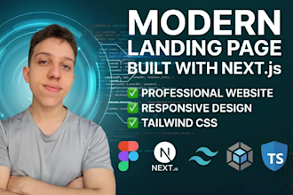 build a custom high performance nextjs landing page