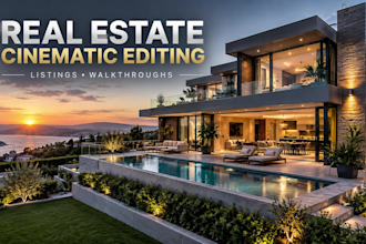 professionally edit real estate videos and property tours