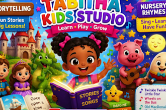 create educational kids video