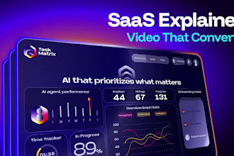 create a saas explainer video or product demo video