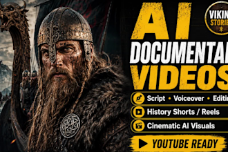 create cinematic ai history documentary videos for youtube