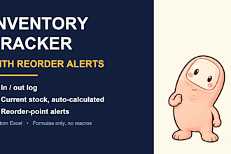 build a custom excel inventory tracker with reorder alerts