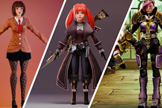 make a game ready stylized 3d character