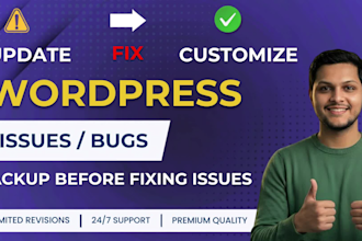 do wordpress website maintenance and wordpress support or help