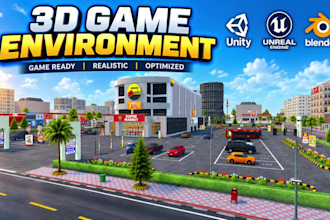 create 3d game maps, environments and assets