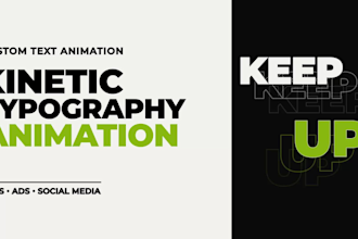 create custom kinetic typography and text animation