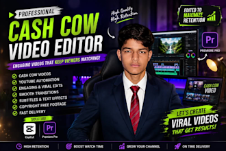 make high quality cash cow videos for faceless channels