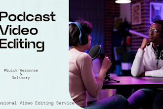 professionally edit your podcast video for youtube and social media