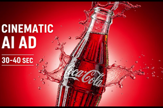 create realistic ai beverage or food commercials