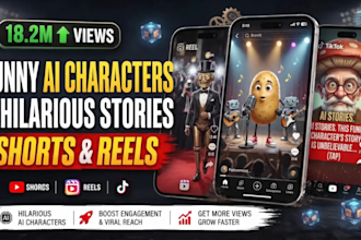 create funny ai character and storytelling shorts