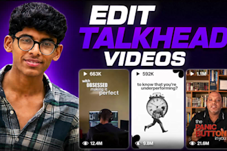 edit professional talking head videos