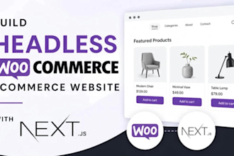 build headless woocommerce ecommerce website with nextjs