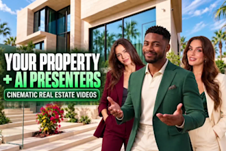 create ai real estate videos with virtual presenters