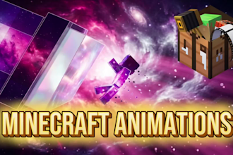 create a high quality cinematic minecraft animation