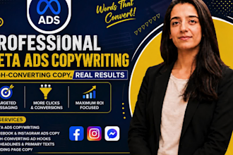 do ad copywriting and write meta ads, facebook ads, and email sales copy