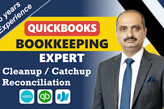 catchup, cleanup, reconcile in quickbooks online bookkeeping