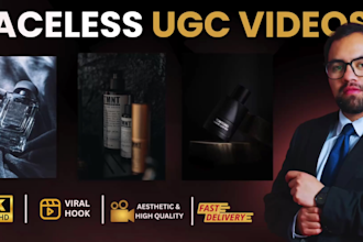 create scroll stopping faceless ugc videos or photos