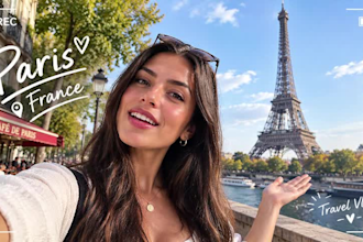 create a realistic ai ugc vlog creator and ai ugc influencer cinematically