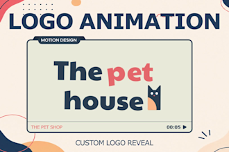 create a custom 2d logo animation for your brand