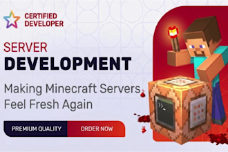 develop a minecraft server with advance features